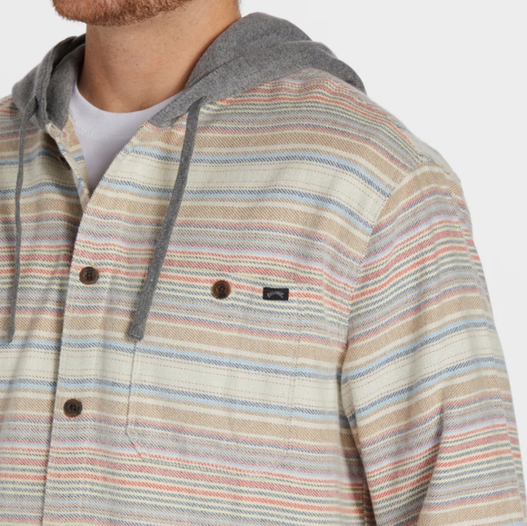 BillABONG NEW Wave Washed Baja Stretch Flannel Shirt Jacket - Picture 4 of 11